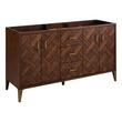60" Patzi Double Vanity - Chocolate Bark Brown - Vanity Cabinet Only, , large image number 0