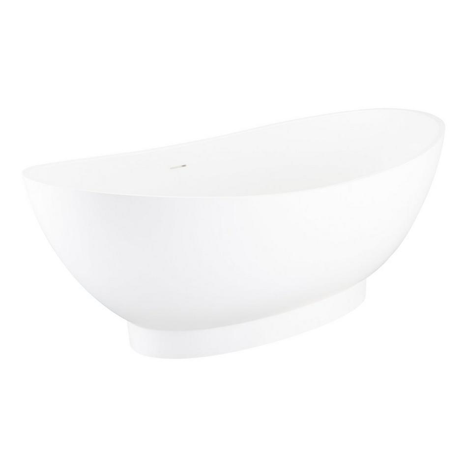 71" Brielle Solid Surface Freestanding Tub - Glossy Finish, , large image number 1