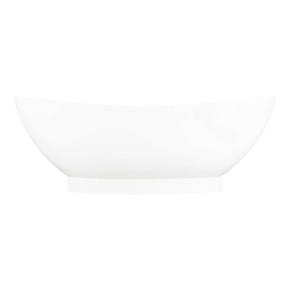 71" Brielle Solid Surface Freestanding Tub - Glossy Finish, , large image number 2