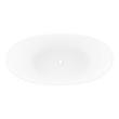 71" Brielle Solid Surface Freestanding Tub - Glossy Finish, , large image number 3