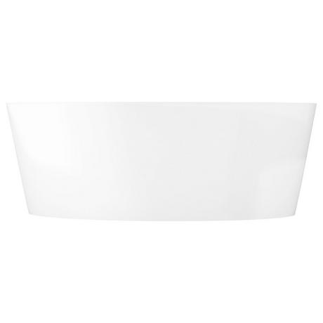 63" Lesa Solid Surface Freestanding Tub - Glossy Finish