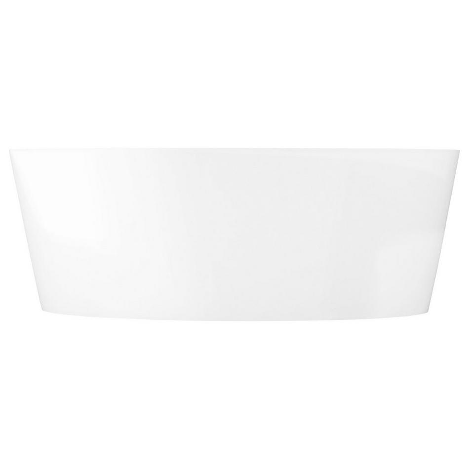 63" Lesa Solid Surface Freestanding Tub - Glossy Finish, , large image number 2