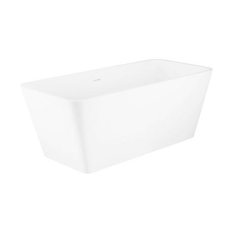 59" Inoma Solid Surface Freestanding Tub - Gloss Finish