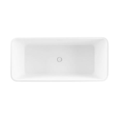 59" Inoma Solid Surface Freestanding Tub - Gloss Finish