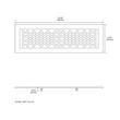 Antique Style Brass Floor/Wall Register - Antique Brass - 4" x 14" (5" x 15-3/4" Overall), , large image number 2