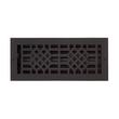 Antique Style Cast Iron Oversized Wall Register-Black Powder Coat-6"x10" (6-3/4"x11-5/8" Overall), , large image number 0