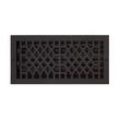 Antique Style Cast Iron Oversized Wall Register-Black Powder Coat-8"x14" (9-7/16"x15-5/8" Overall), , large image number 0