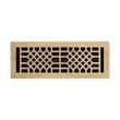 Antique Style Brass Floor/Wall Register - Antique Brass - 4" x 14" (5" x 15-3/4" Overall), , large image number 0