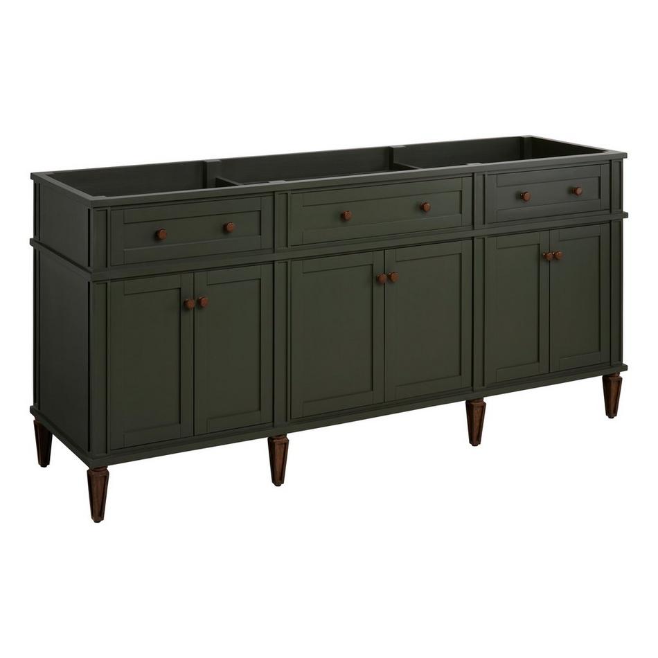 72" Elmdale Vanity - Dark Olive Green - Vanity Cabinet Only, , large image number 0
