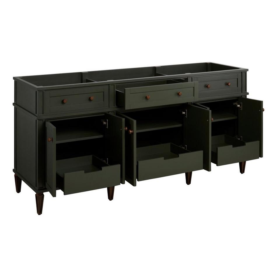 72" Elmdale Vanity - Dark Olive Green - Vanity Cabinet Only, , large image number 1