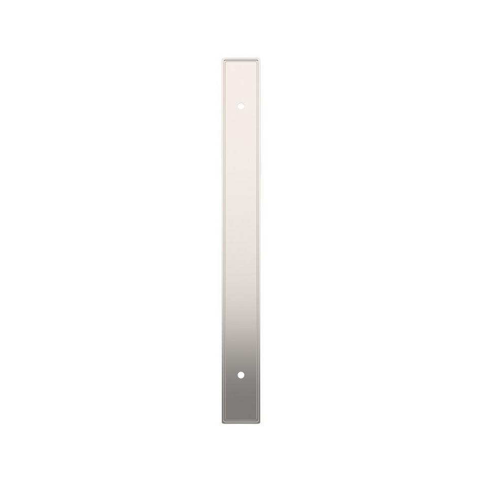 7-9/16" Contemporary Cabinet Pull Backplate - Polished Nickel, , large image number 1