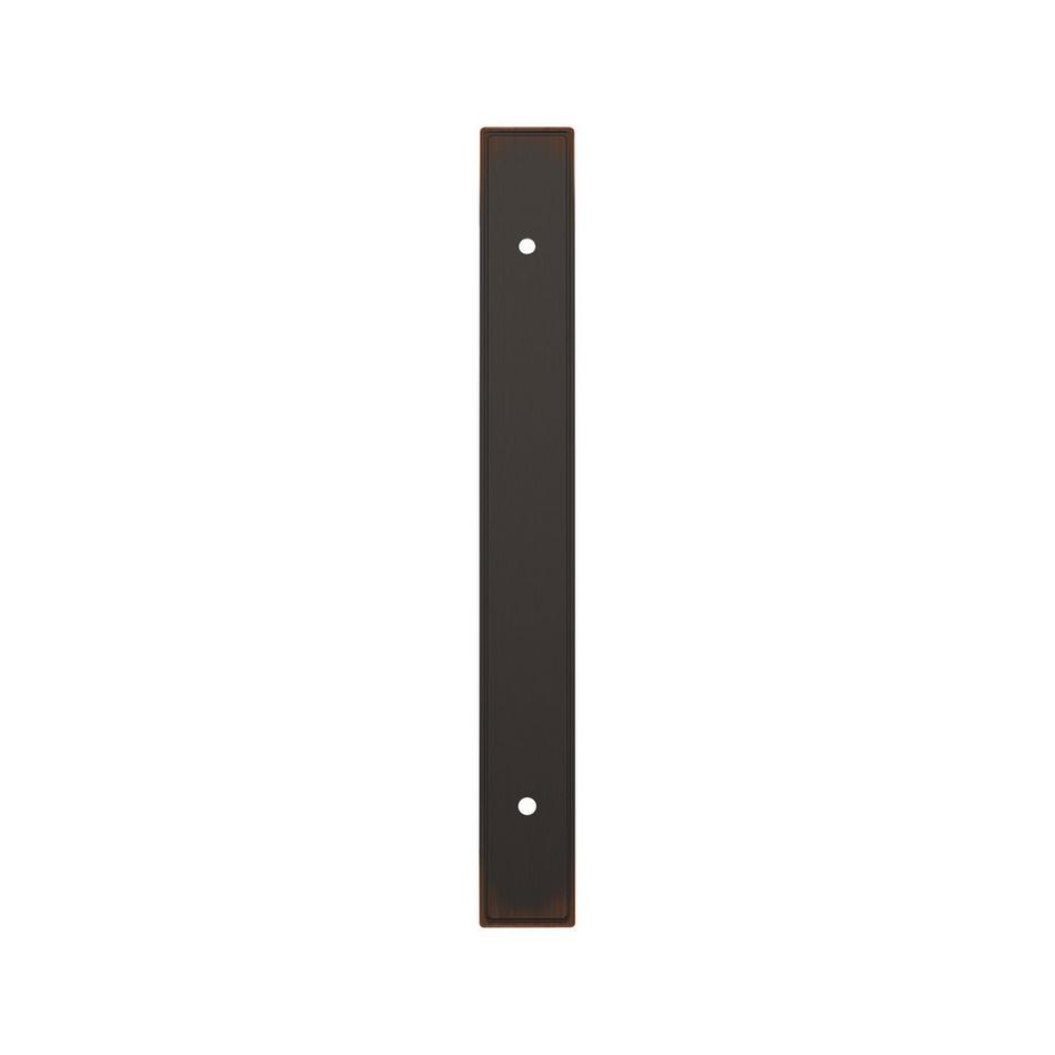 6-5/16" Contemporary Cabinet Pull Backplate - Oil Rubbed Bronze, , large image number 1