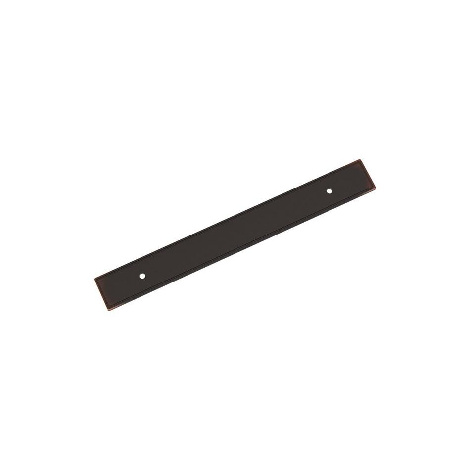 6-5/16" Contemporary Cabinet Pull Backplate - Oil Rubbed Bronze, , large image number 0