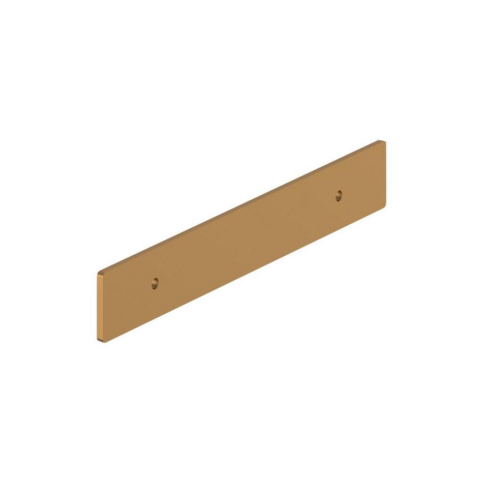 5-1/16" Contemporary Cabinet Pull Backplate - Brushed Gold, , large image number 2