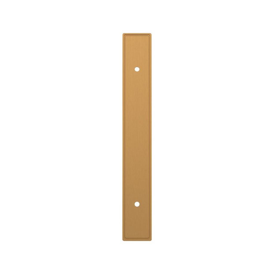 5-1/16" Contemporary Cabinet Pull Backplate - Brushed Gold, , large image number 1
