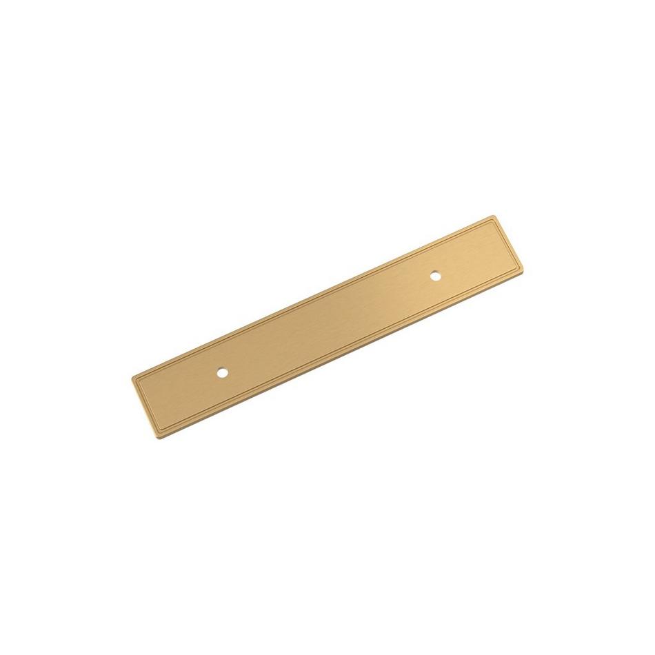 3-3/4" Contemporary Cabinet Pull Backplate - Champagne Bronze, , large image number 0