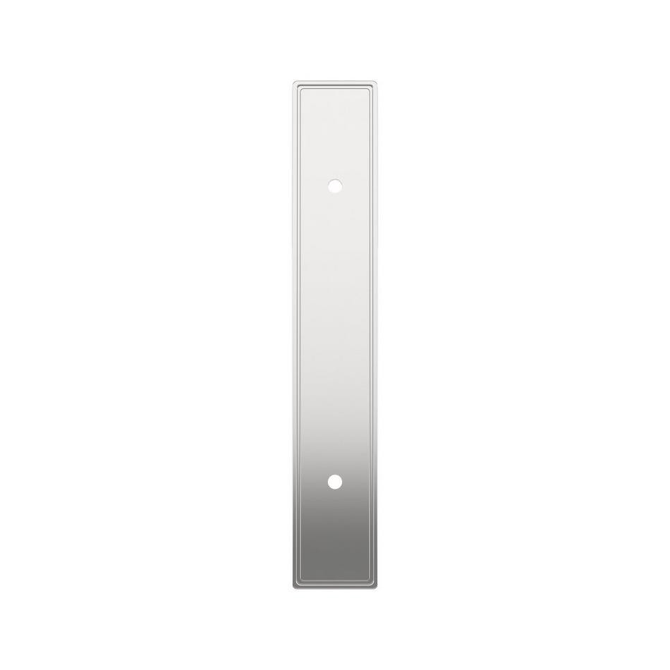 3-3/4" Contemporary Cabinet Pull Backplate - Polished Chrome, , large image number 1