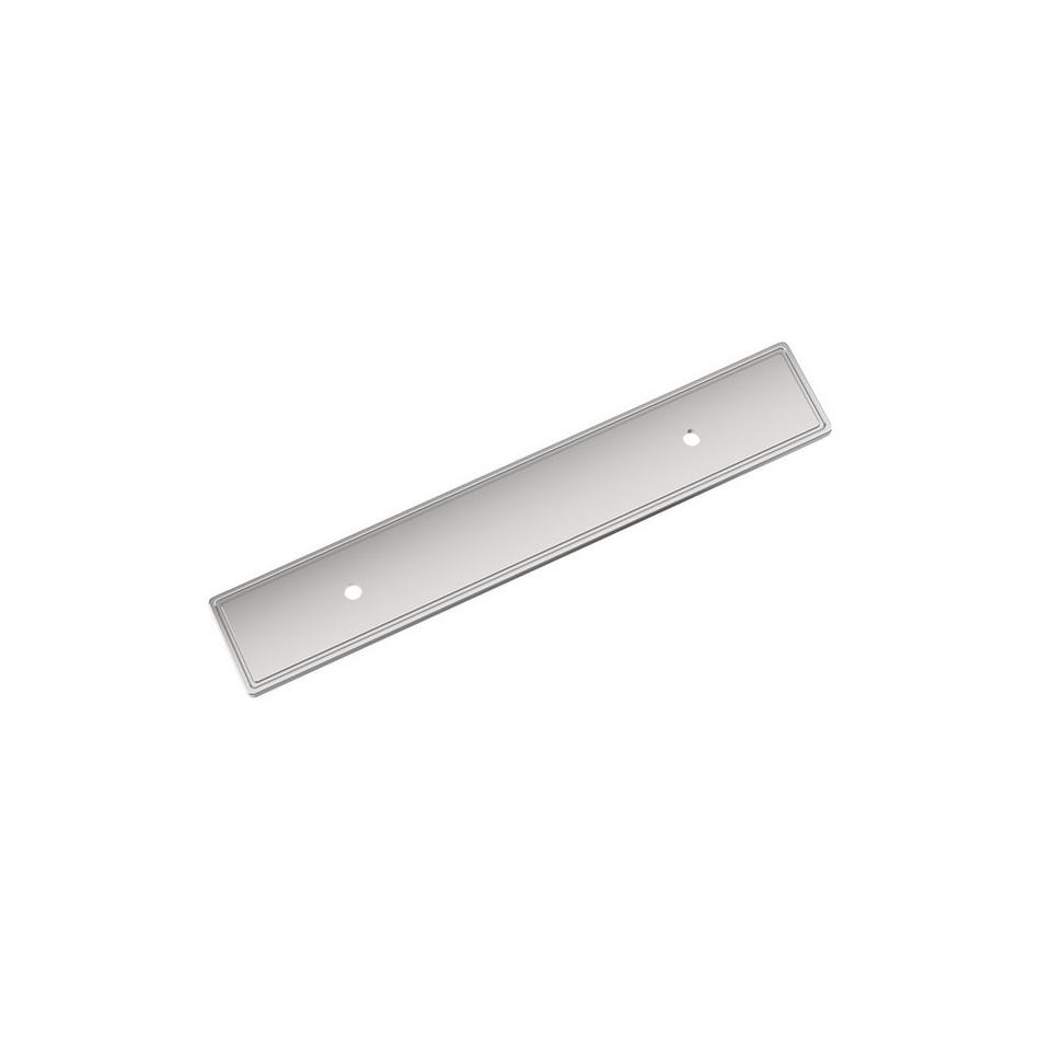 3-3/4" Contemporary Cabinet Pull Backplate - Polished Chrome, , large image number 0