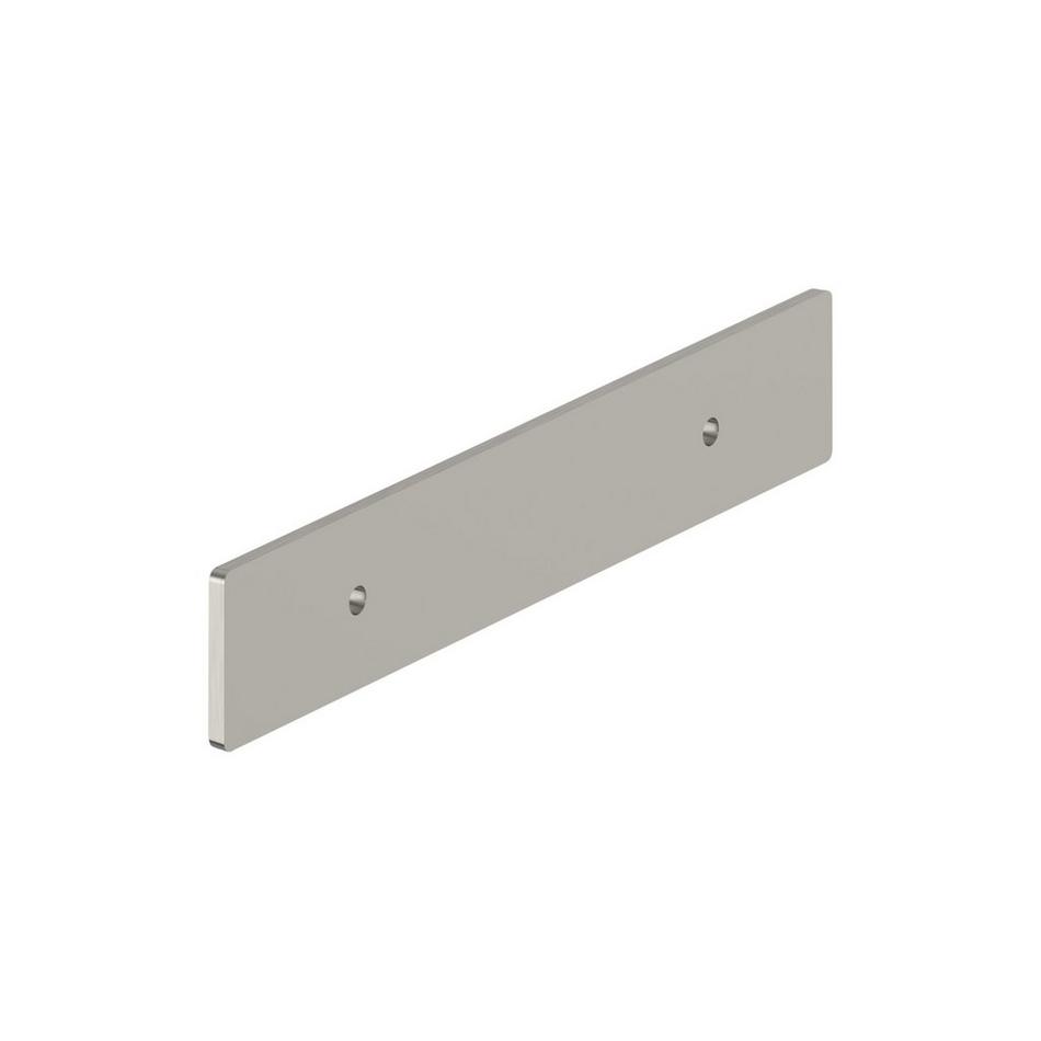 3-3/4" Contemporary Cabinet Pull Backplate - Satin Nickel, , large image number 2