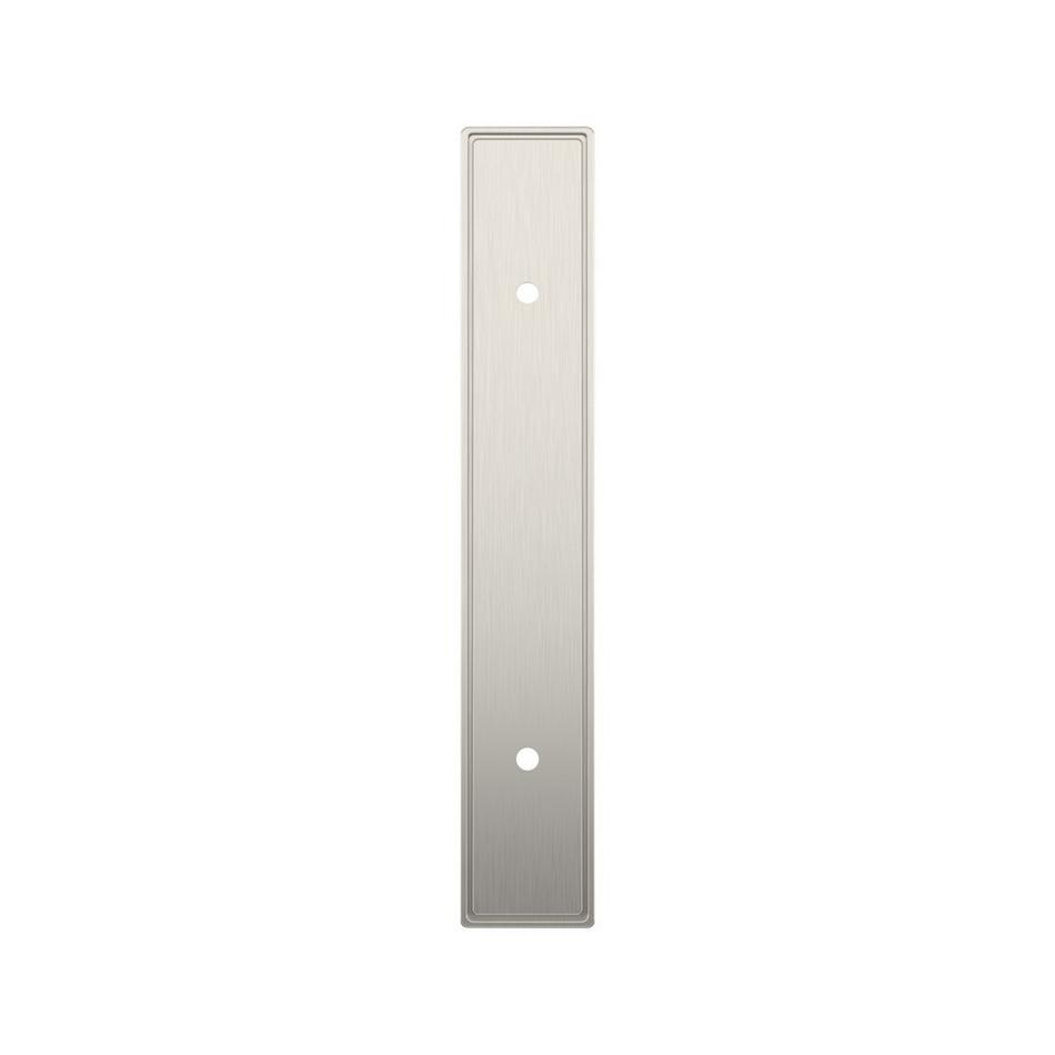 3-3/4" Contemporary Cabinet Pull Backplate - Satin Nickel, , large image number 1