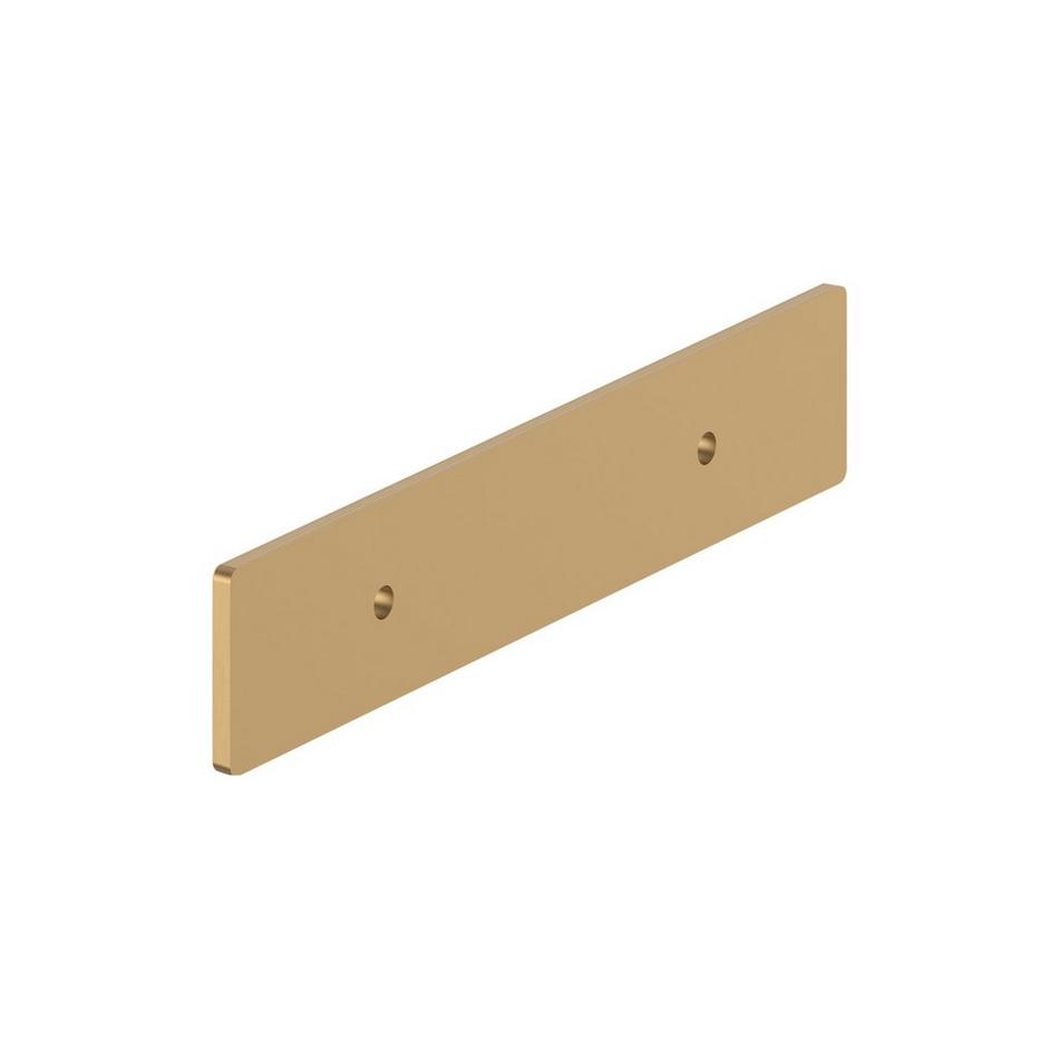 3" Contemporary Cabinet Pull Backplate - Champagne Bronze, , large image number 2
