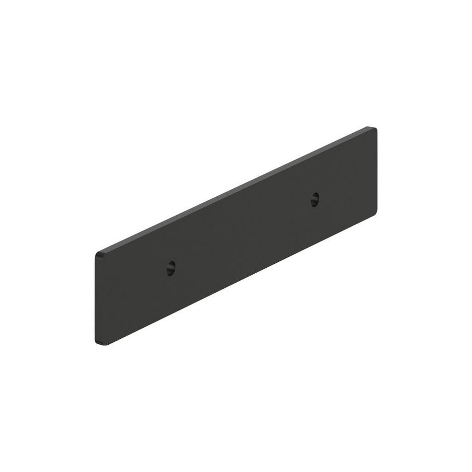3" Contemporary Cabinet Pull Backplate - Matte Black, , large image number 2