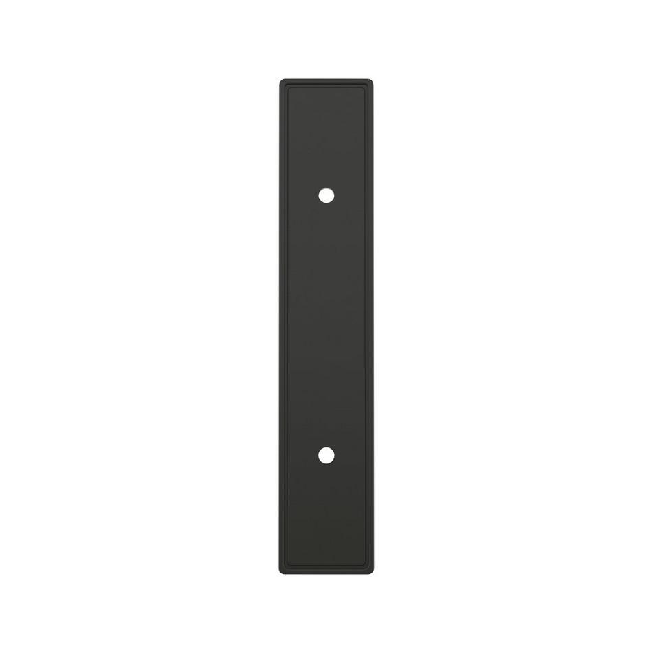 3" Contemporary Cabinet Pull Backplate - Matte Black, , large image number 1