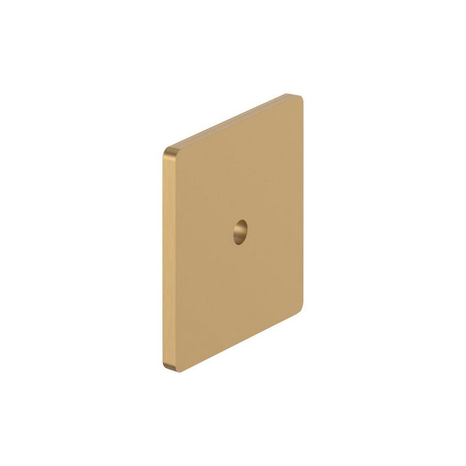 Contemporary Square Cabinet Knob Backplate - Champagne Bronze, , large image number 2