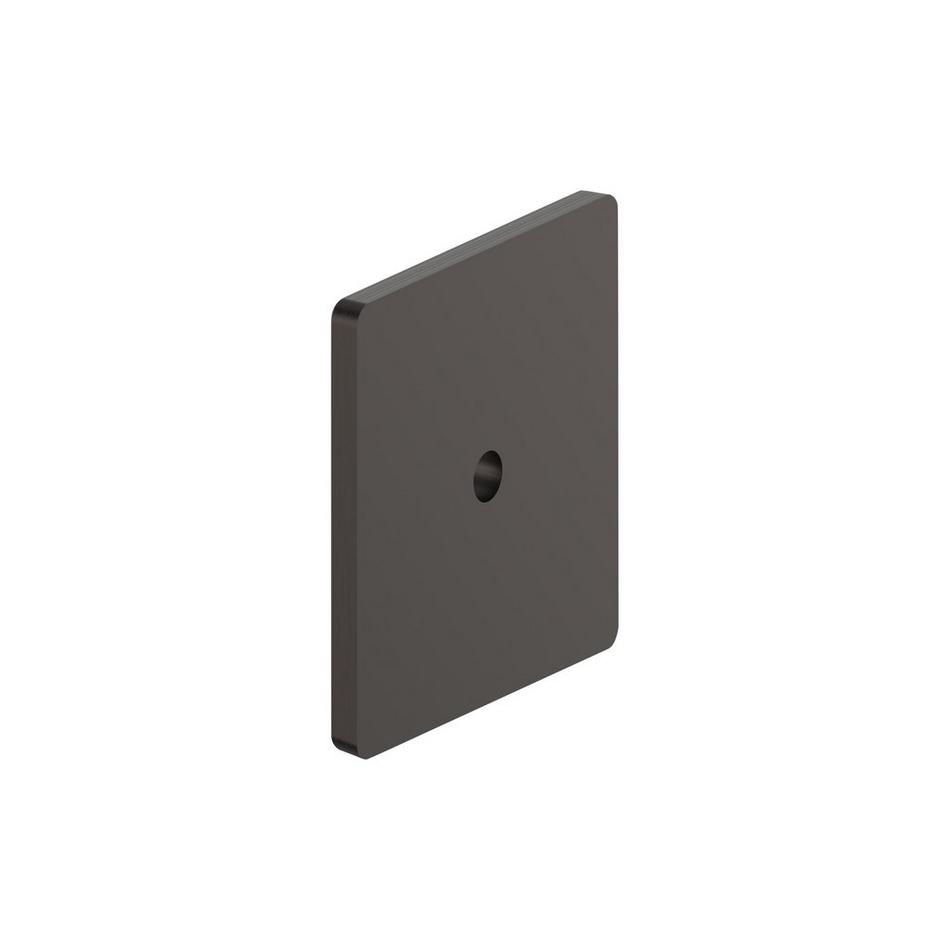 Contemporary Square Cabinet Knob Backplate - Oil Rubbed Bronze, , large image number 2