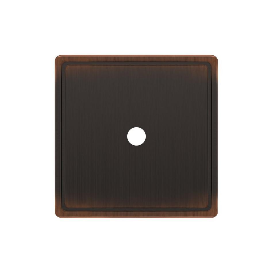 Contemporary Square Cabinet Knob Backplate - Oil Rubbed Bronze, , large image number 1