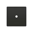 Contemporary Square Cabinet Knob Backplate - Matte Black, , large image number 1