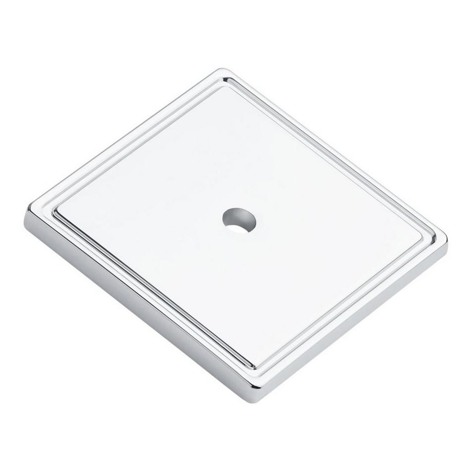 Contemporary Square Cabinet Knob Backplate, , large image number 1