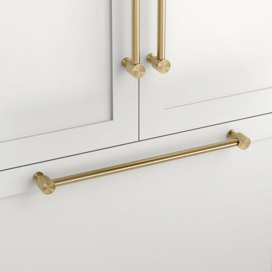 12" Orwell Radial Textured Appliance Pull - Golden Champagne, , large image number 0