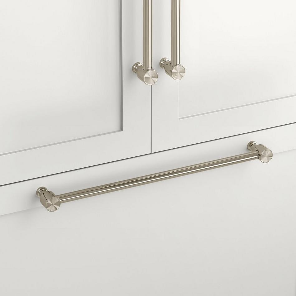 12" Orwell Radial Textured Appliance Pull - Polished Nickel, , large image number 0