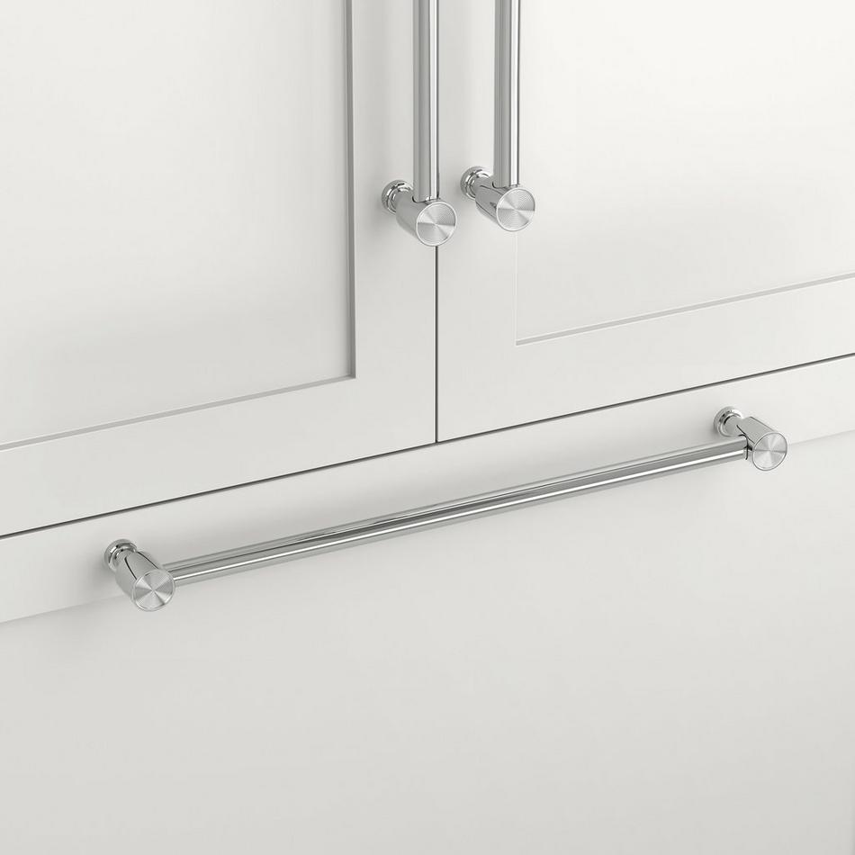 12" Orwell Radial Textured Appliance Pull - Polished Chrome, , large image number 0