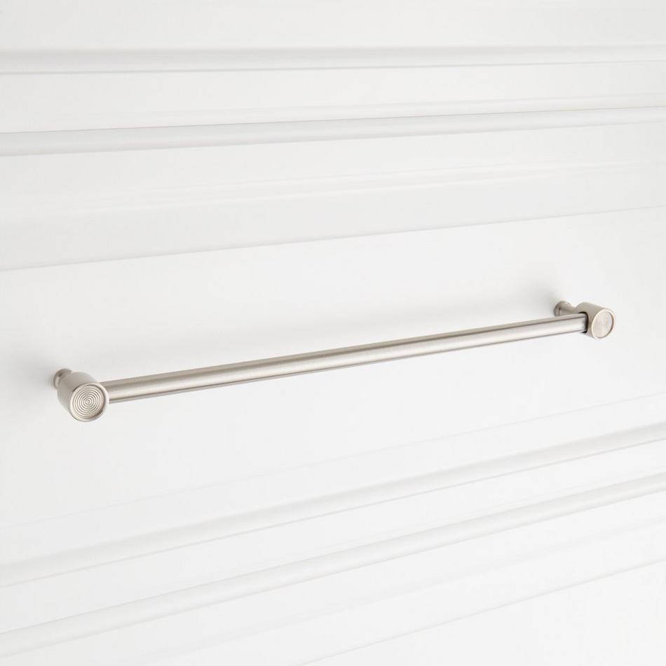 12-5/8" Orwell Radial Textured Oversized Cabinet Pull - Satin Nickel, , large image number 3