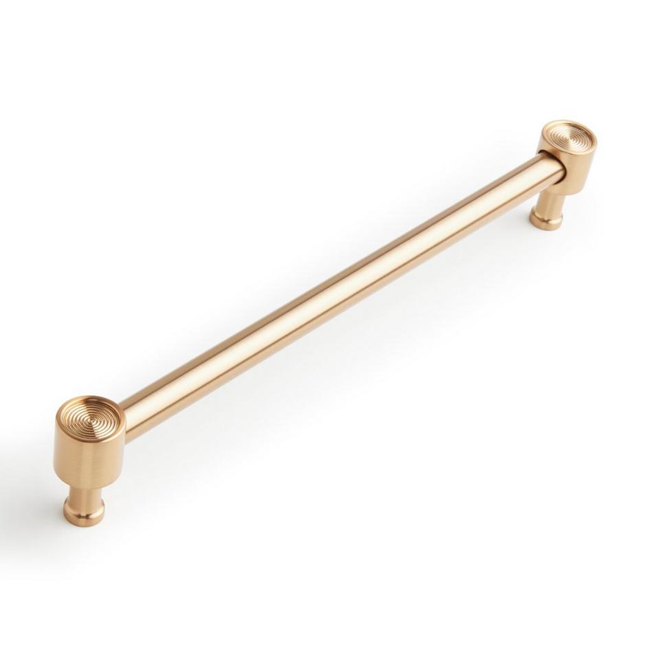 8-13/16" Orwell Radial Textured Oversized Cabinet Pull - Champagne Bronze, , large image number 0