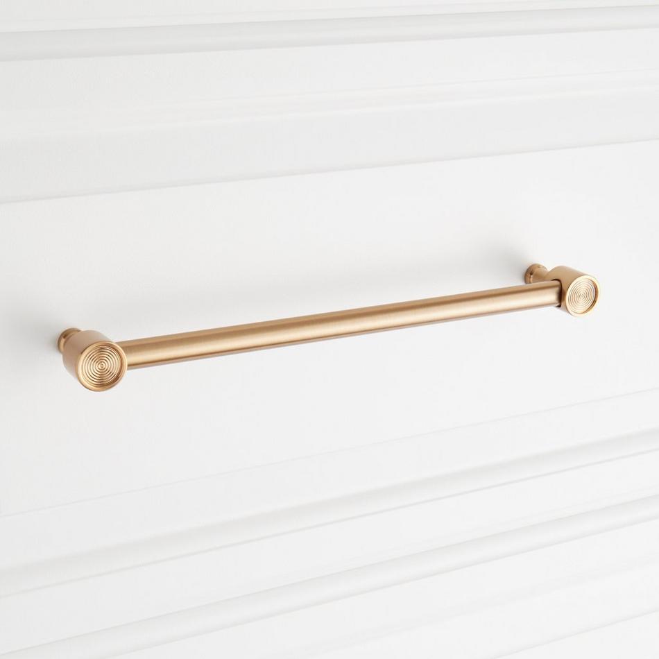 8-13/16" Orwell Radial Textured Oversized Cabinet Pull - Champagne Bronze, , large image number 3