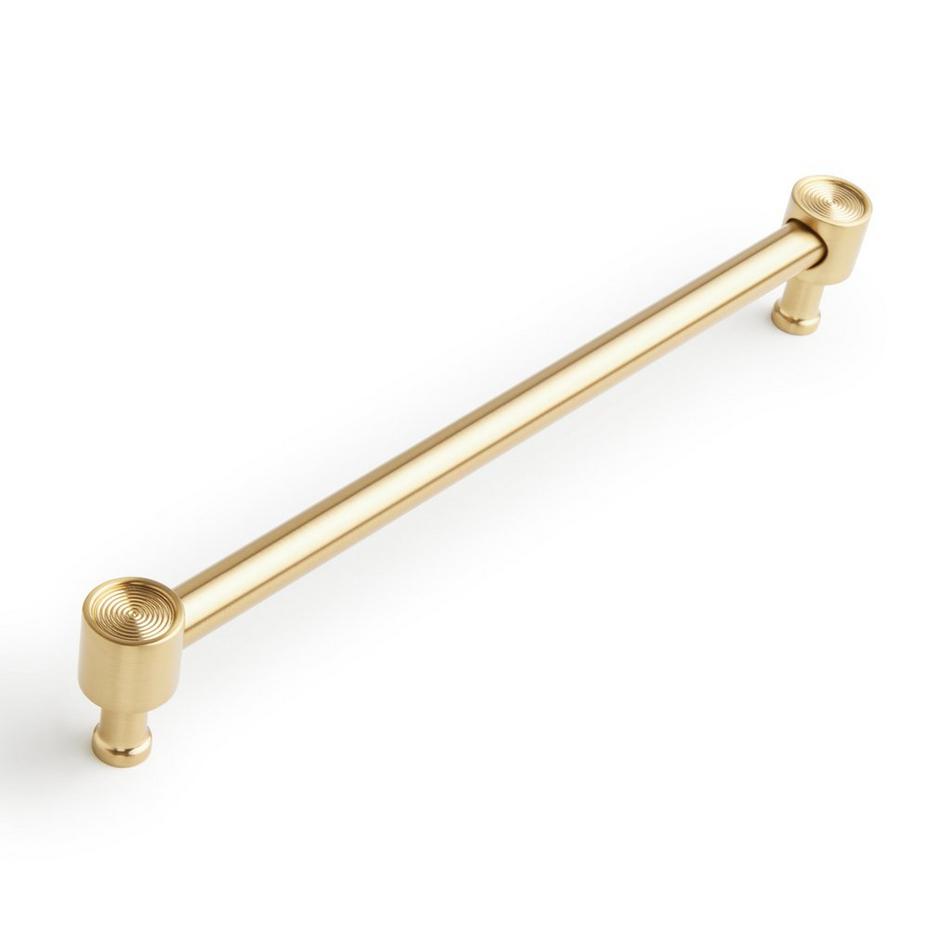 8-13/16" Orwell Radial Textured Oversized Cabinet Pull - Golden Champagne, , large image number 0