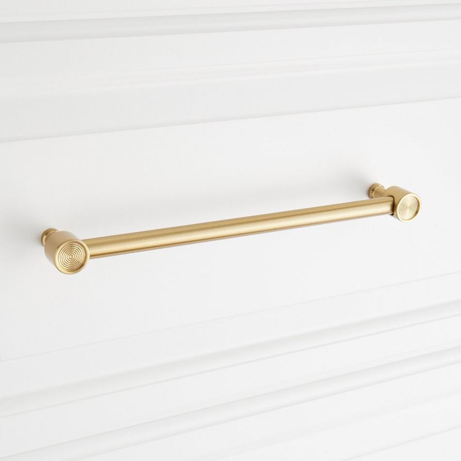 8-13/16" Orwell Radial Textured Oversized Cabinet Pull - Golden Champagne, , large image number 3