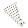 8-13/16" Orwell Radial Textured Oversized Cabinet Pull - Polished Nickel, , large image number 1