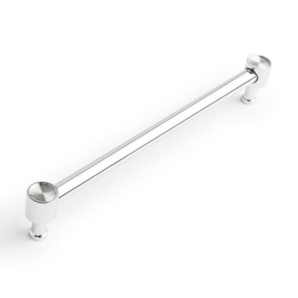8-13/16" Orwell Radial Textured Oversized Cabinet Pull - Polished Chrome, , large image number 0