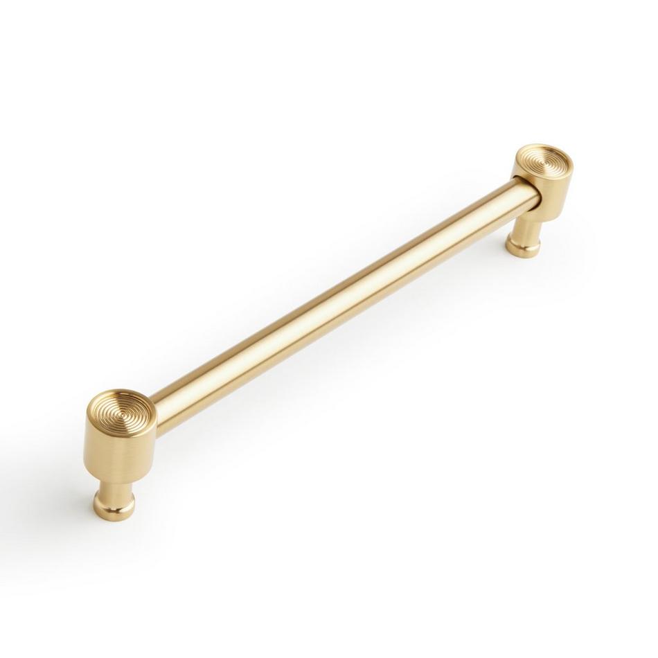 7-9/16" Orwell Radial Textured Cabinet Pull - Golden Champagne, , large image number 0