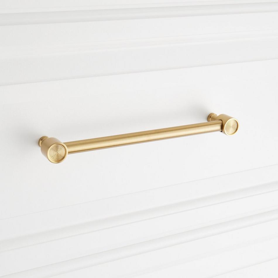 7-9/16" Orwell Radial Textured Cabinet Pull - Golden Champagne, , large image number 3