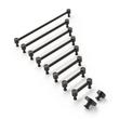 7-9/16" Orwell Radial Textured Cabinet Pull - Matte Black, , large image number 1