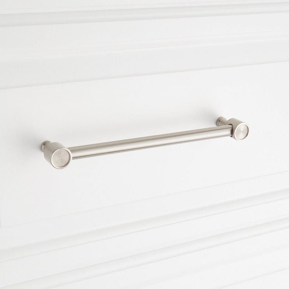 7-9/16" Orwell Radial Textured Cabinet Pull - Satin Nickel, , large image number 3
