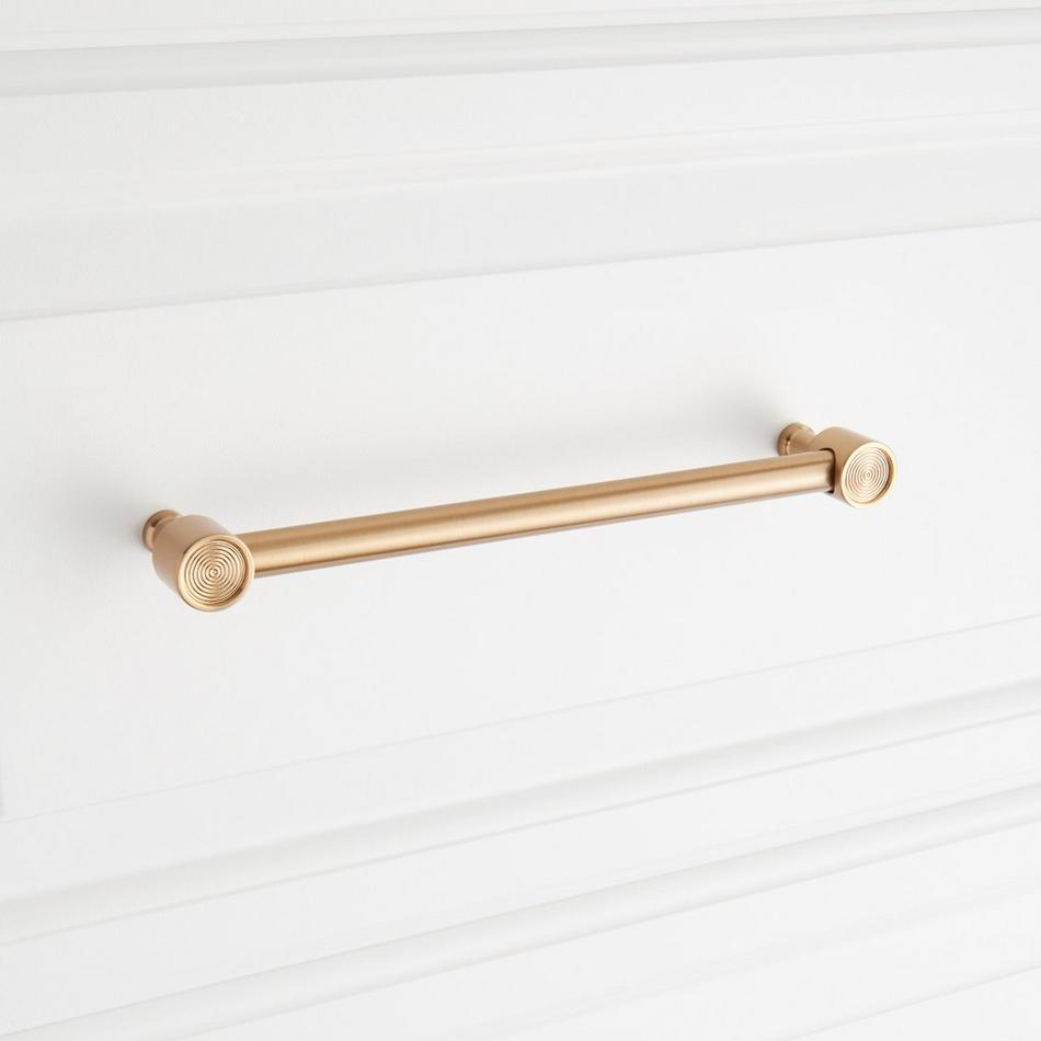 6-5/16" Orwell Radial Textured Cabinet Pull - Champagne Bronze, , large image number 3