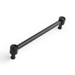 6-5/16" Orwell Radial Textured Cabinet Pull - Matte Black, , large image number 0