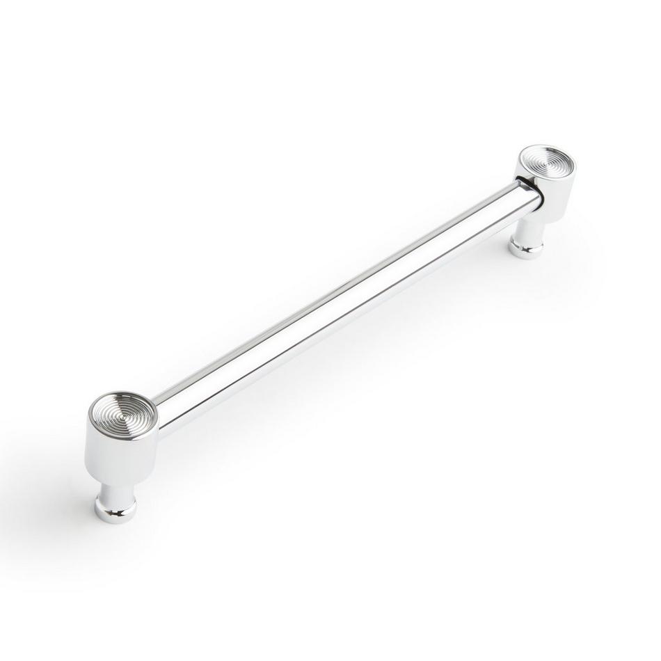 6-5/16" Orwell Radial Textured Cabinet Pull - Polished Chrome, , large image number 0