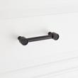 5-1/16" Orwell Radial Textured Cabinet Pull - Matte Black, , large image number 3
